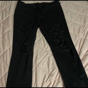 Black American eagle jeggings
